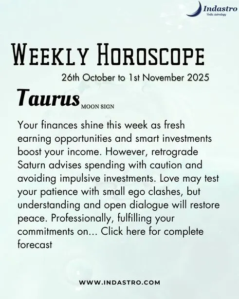 Weekly Taurus Horoscope