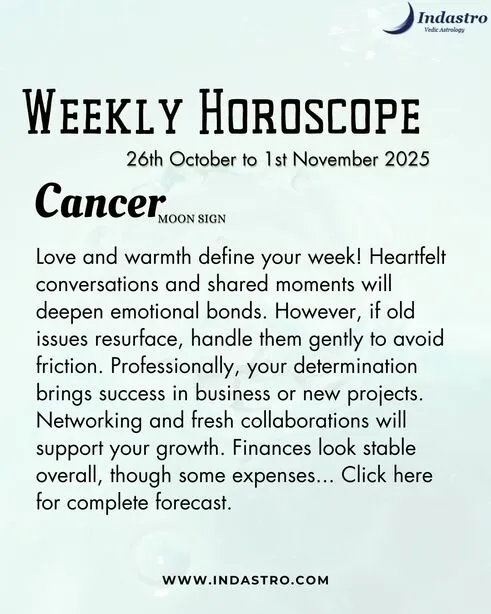 Weekly Cancer Horoscope