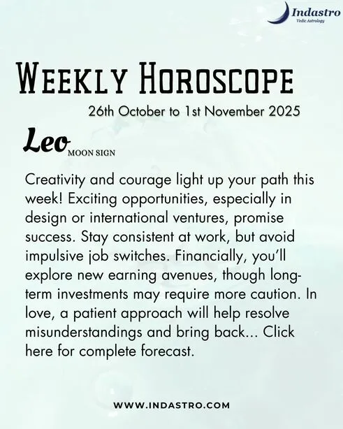 Weekly Leo Horoscope