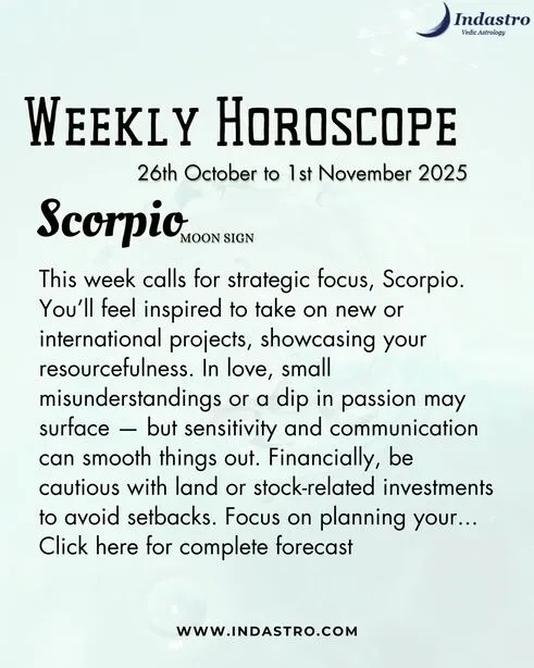 Weekly Scorpio Horoscope
