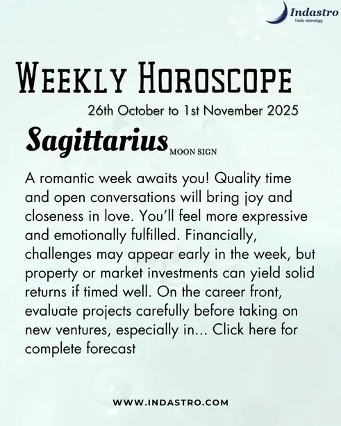 Weekly Sagittarius Horoscope