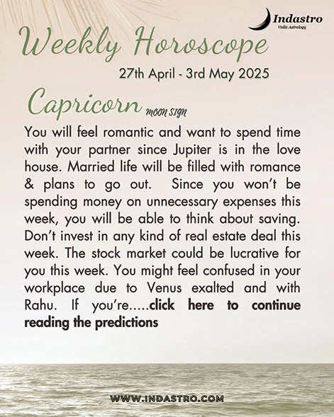 Weekly Capricorn Horoscope