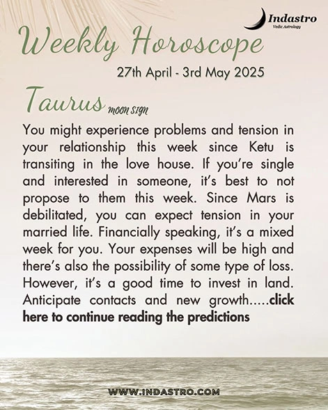Weekly Taurus Horoscope