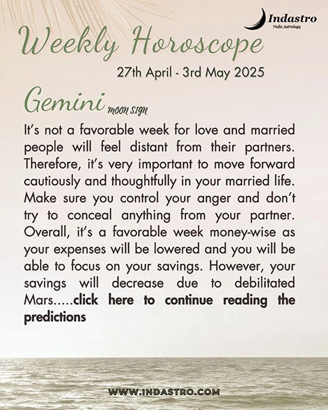 Weekly Gemini Horoscope