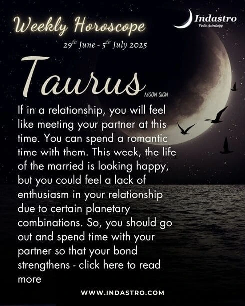 Weekly Taurus Horoscope
