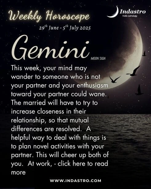 Weekly Gemini Horoscope