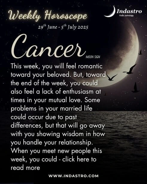 Weekly Cancer Horoscope