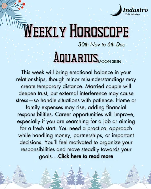 Weekly Aquarius Horoscope