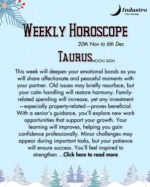 Weekly Taurus Horoscope