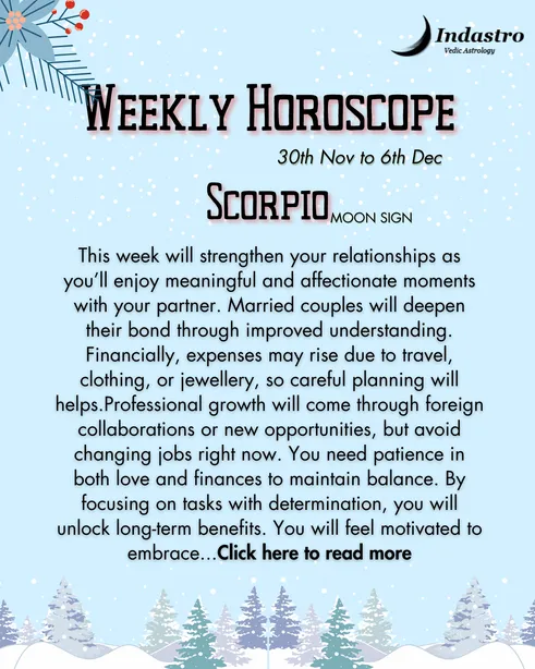 Weekly Scorpio Horoscope
